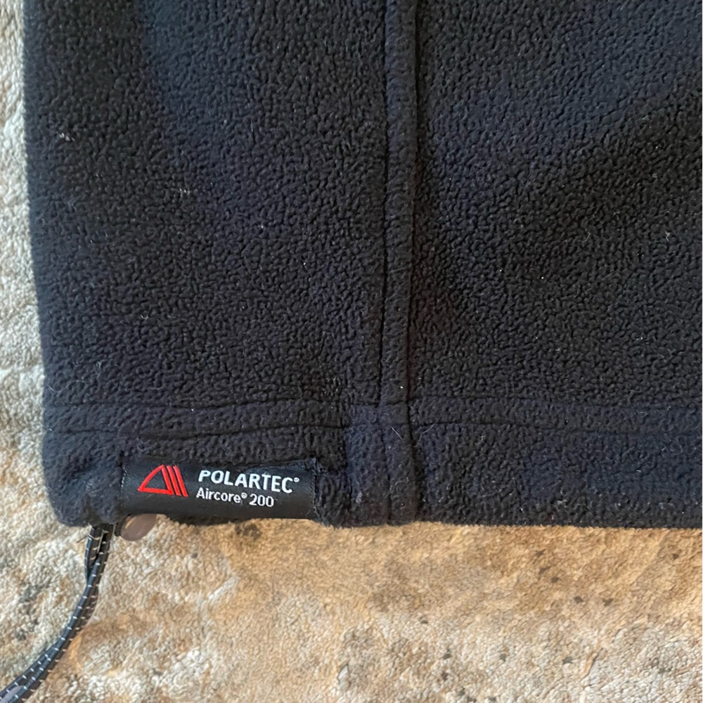 Lands’ End men’s fleece vest in black size M with pockets - Picture 5 of 8
